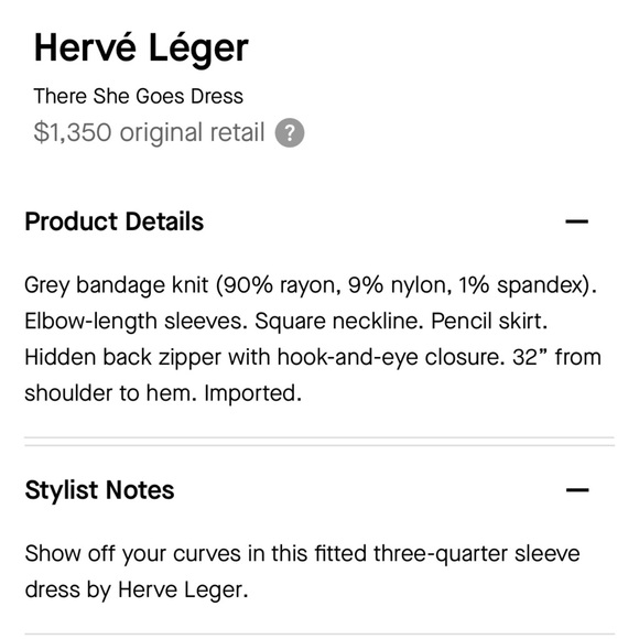 Hervé Leger Bandage Dress - Picture 3 of 8